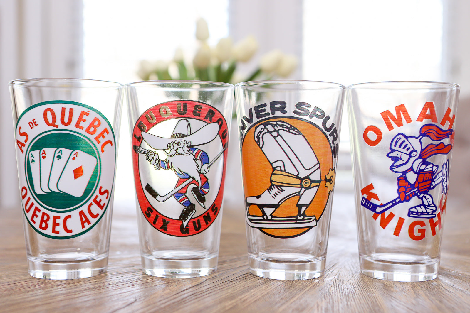 Hockey Pint Glasses make great gifts