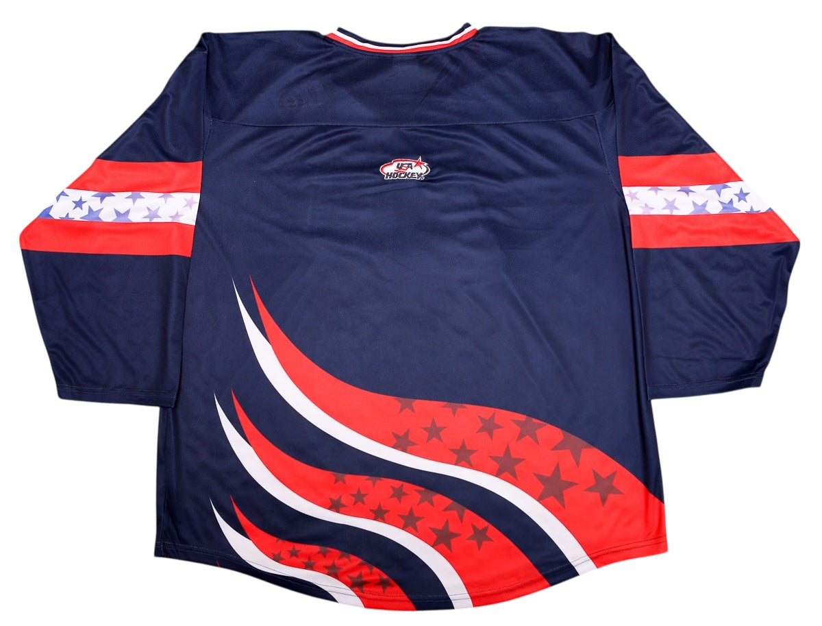 1996 USA Hockey Lightweight Replica Blue Jersey (IN STOCK