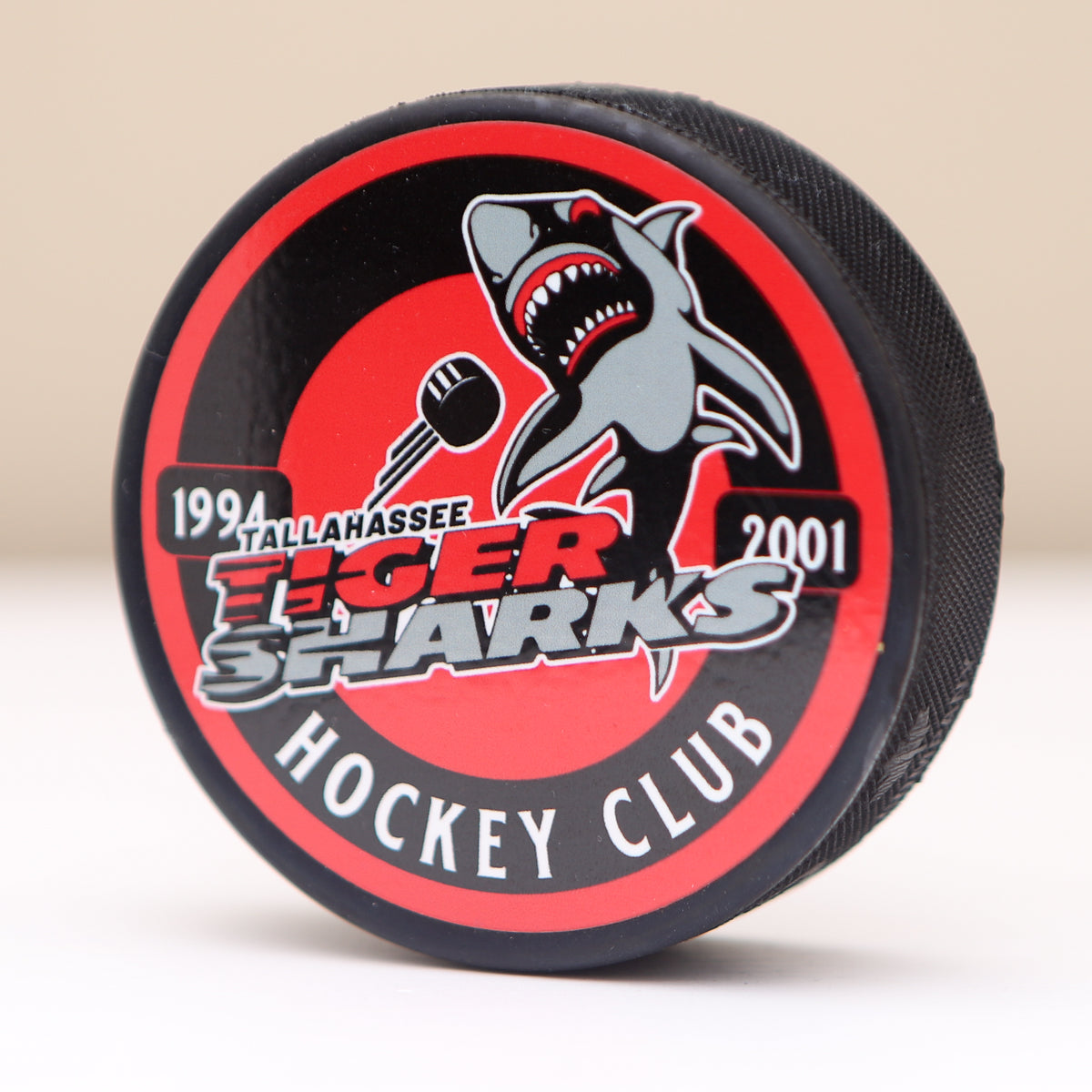 Tallahassee Tiger Sharks™ Hockey Puck Vintage Ice Hockey