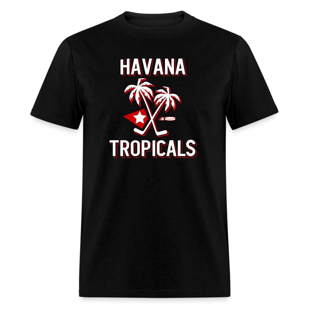 Havana Tropicals Palm T-Shirt - black