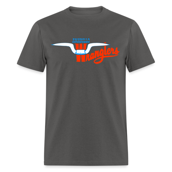 Amarillo Wranglers Horns T-Shirt - charcoal