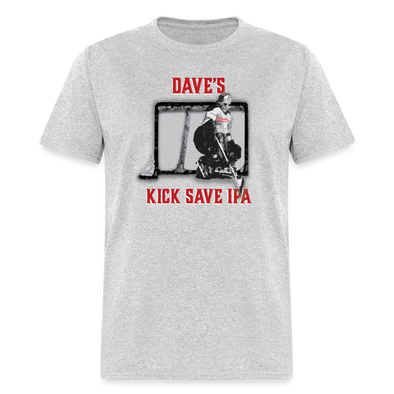 Dave's Kick Save IPA T-Shirt - heather gray