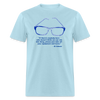 Lighthouse Hockey Glasses T-Shirt - powder blue