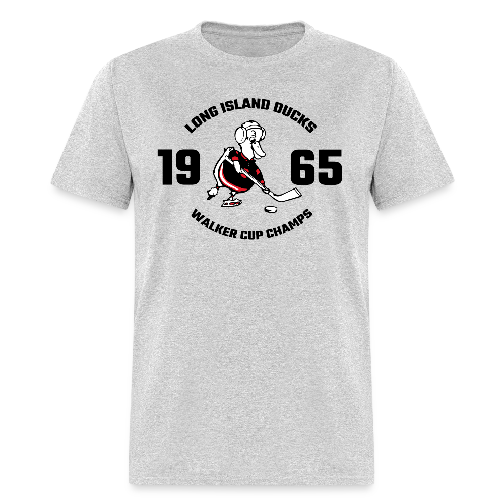 Long Island Ducks 1965 Walker Cup Champions T-Shirt (EHL) - heather gray