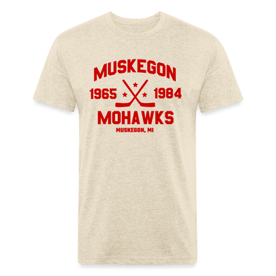 Muskegon Mohawks Dated T-Shirt (Premium) - heather cream