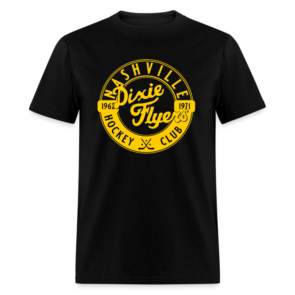 Nashville Dixie Flyers Circular Dated T-Shirt - black