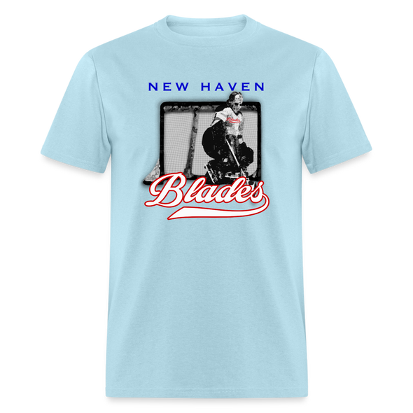 New Haven Blades Goalie T-Shirt - powder blue