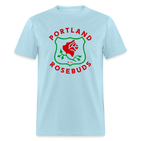 Portland Rosebuds Logo T-Shirt - powder blue