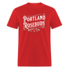 Portland Rosebuds Retro T-Shirt - red