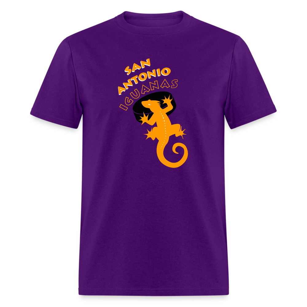 San Antonio Iguanas Purple T-Shirt - purple