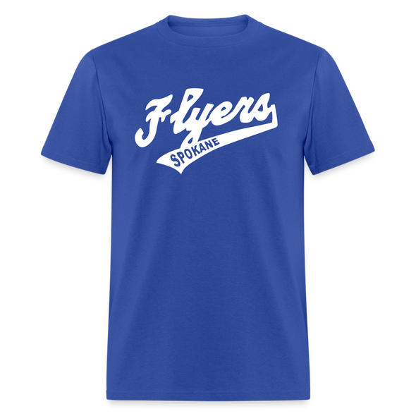 Spokane Flyers Script T-Shirt - royal blue