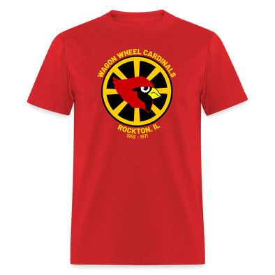 Wagon Wheel Cardinals T-Shirt - red