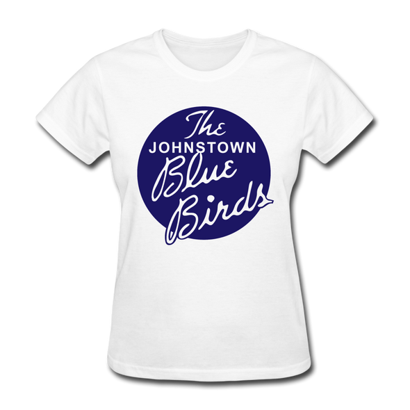 Johnstown Blue Birds Logo Women's T-Shirt (EHL) - white