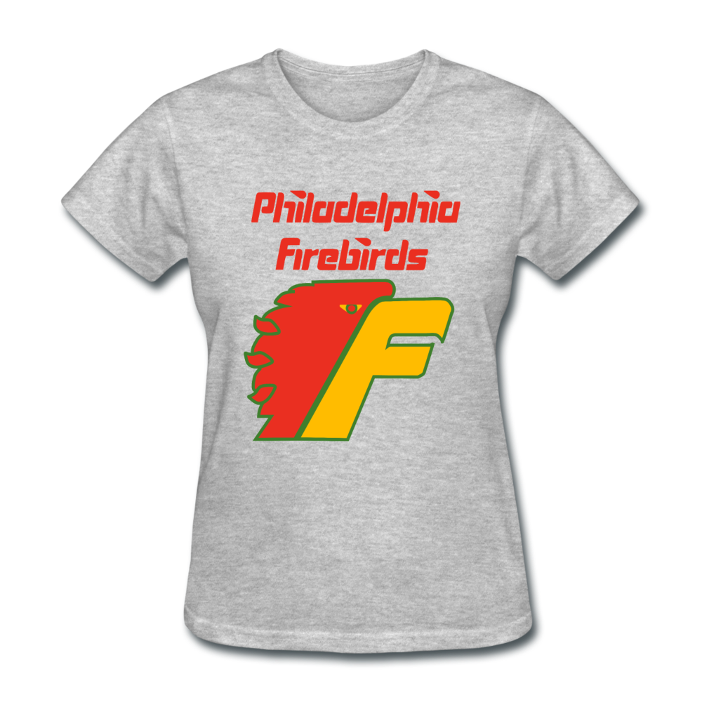 Philadelphia Firebirds Women's Logo T-Shirt (NAHL) - heather gray
