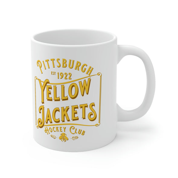 Pittsburgh Yellow Jackets Text Mug 11oz