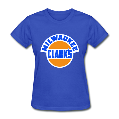 Milwaukee Clarks Logo Women's T-Shirt (EHL) - royal blue