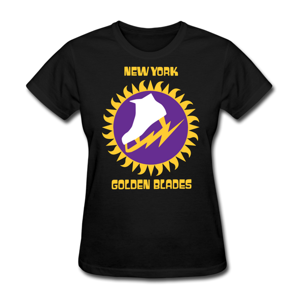 New York Golden Blades Logo Women's T-Shirt (WHA) - black