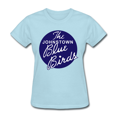 Johnstown Blue Birds Logo Women's T-Shirt (EHL) - powder blue