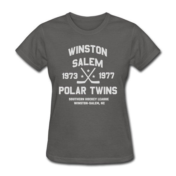 Winston-Salem Polar Twins Dated Women's T-Shirt (SHL) - charcoal