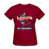 Cincinnati Mohawks Logo Women's T-Shirt (IHL) - dark red