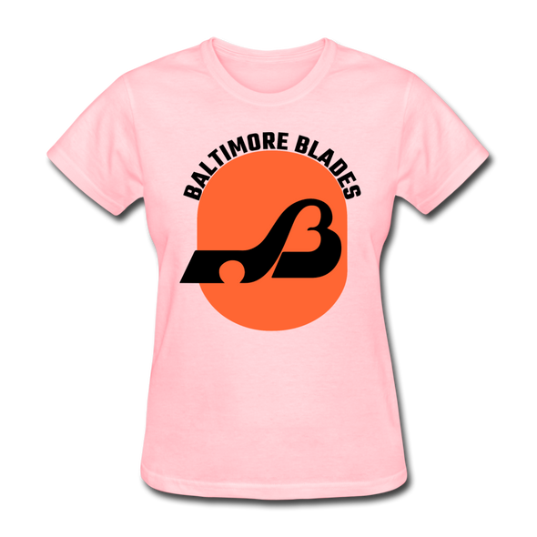 Baltimore Blades Text Logo Women's T-Shirt (WHA) - pink