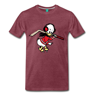 Long Island Ducks Premium T-Shirt (EHL) - heather burgundy