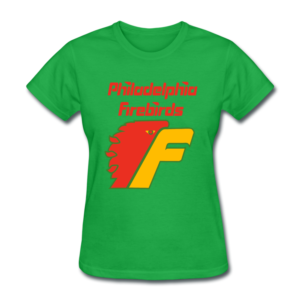 Philadelphia Firebirds Women's Logo T-Shirt (NAHL) - bright green