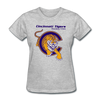 Cincinnati Tigers Logo Women's T-Shirt (CHL) - heather gray