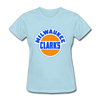 Milwaukee Clarks Logo Women's T-Shirt (EHL) - powder blue