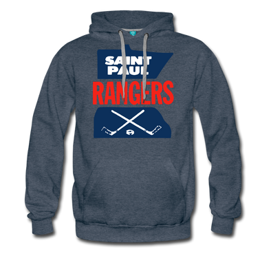 Saint Paul Rangers Logo Hoodie (CHL) - heather denim