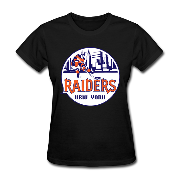 New York Raiders Logo Women's T-Shirt (WHA) - black