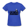 Amarillo Wranglers Black Logo Women's T-Shirt (CHL) - royal blue