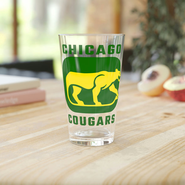 Chicago Cougars Pint Glass