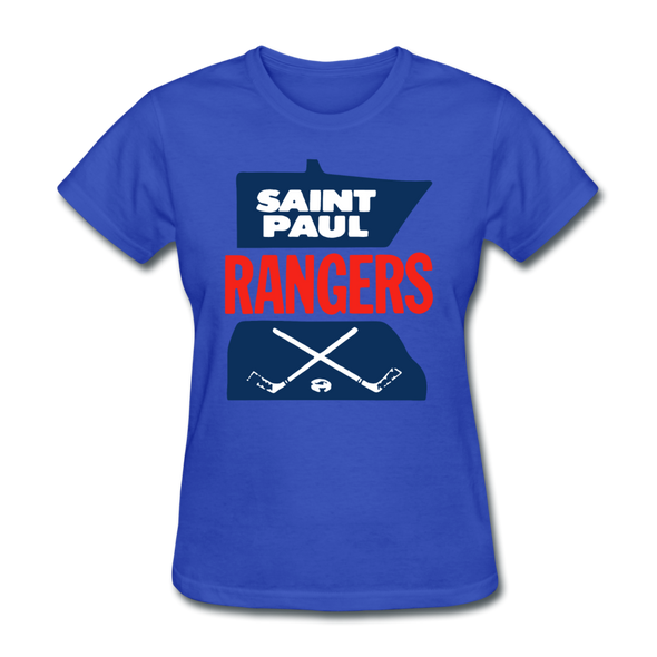 Saint Paul Rangers Women's Logo T-Shirt (CHL) - royal blue