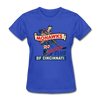 Cincinnati Mohawks Logo Women's T-Shirt (IHL) - royal blue