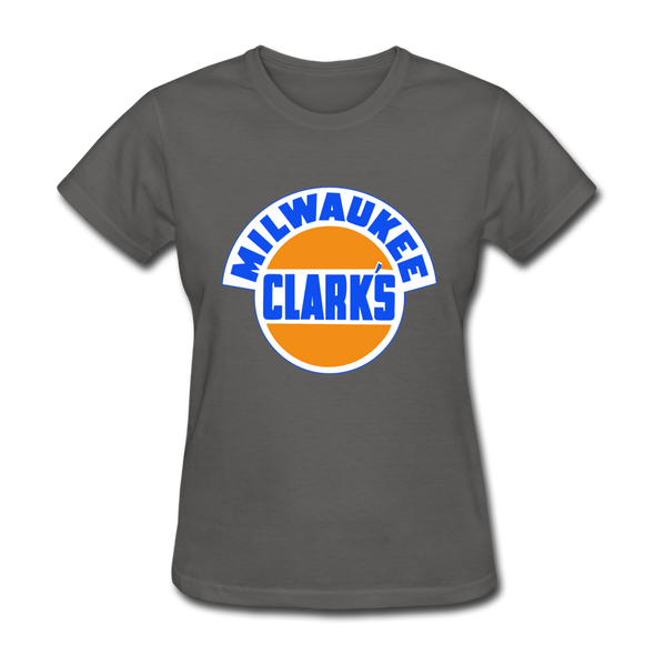 Milwaukee Clarks Logo Women's T-Shirt (EHL) - charcoal