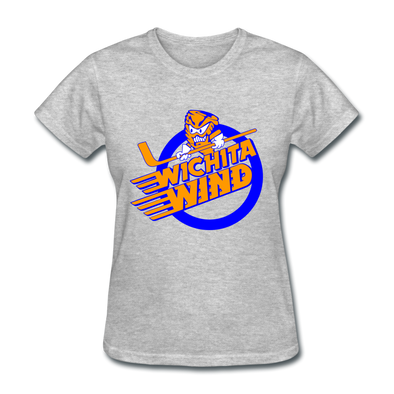 Wichita Wind Logo Women's T-Shirt (CHL) - heather gray