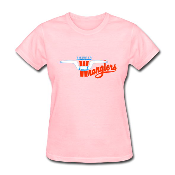 Amarillo Wranglers Logo Women's T-Shirt (SWHL) - pink