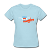 Amarillo Wranglers Logo Women's T-Shirt (SWHL) - powder blue