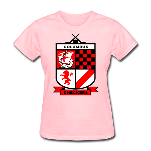 Columbus Checkers Logo Women's T-Shirt - pink