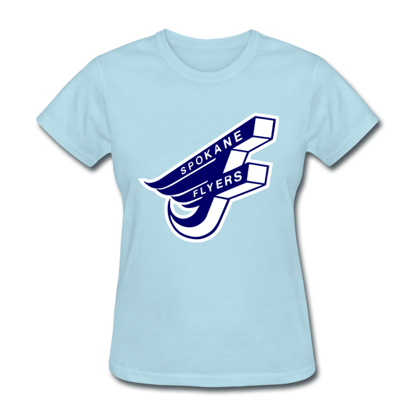 Spokane Flyers Women's T-Shirt - powder blue