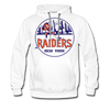 New York Raiders Logo Premium Hoodie (Single Sided Printing) - white