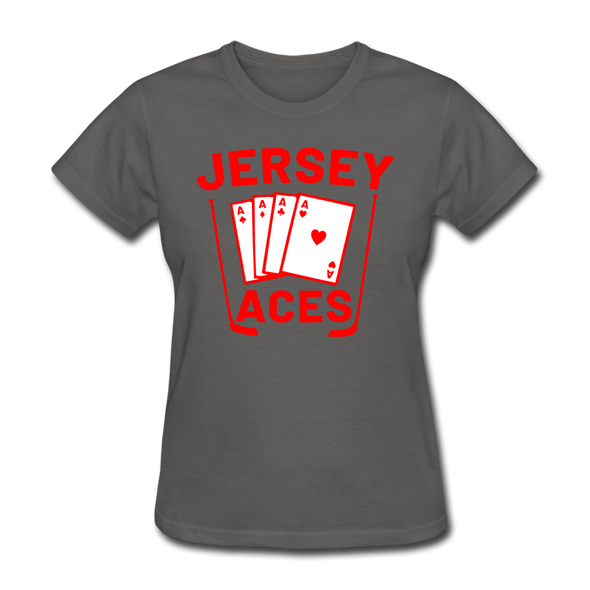 Jersey Aces Women's T-Shirt - charcoal