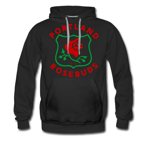 Portland Rosebuds Logo Premium Hoodie - black