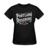 Portland Rosebuds Retro Women's T-Shirt - black