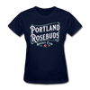 Portland Rosebuds Retro Women's T-Shirt - navy