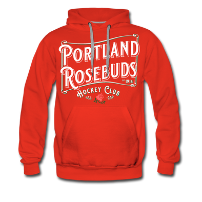 Portland Rosebuds Retro Hoodie (Premium) - red