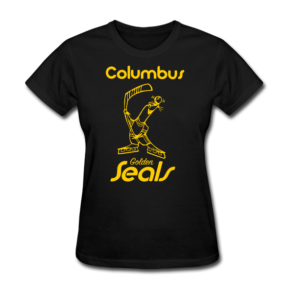 Columbus Golden Seals Women's T-Shirt - black