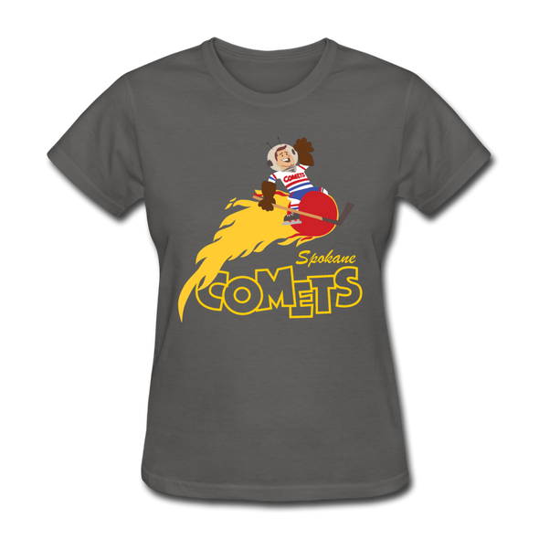 Spokane Comets Women's T-Shirt - charcoal