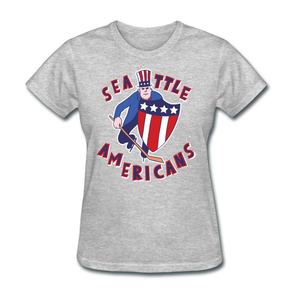 Seattle Americans Women's T-Shirt - heather gray